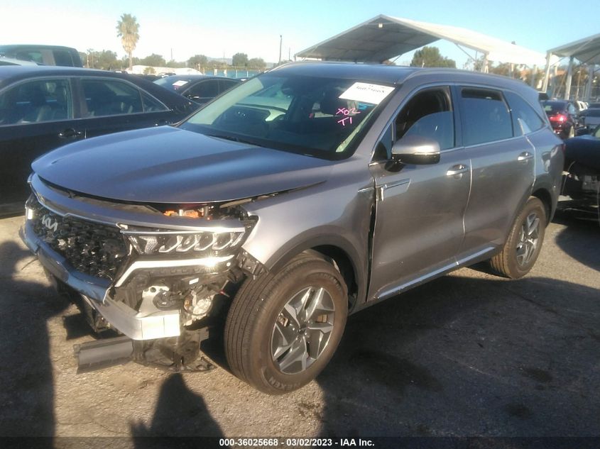 2022 KIA SORENTO HYBRID S VIN: KNDRG4LG0N5092787