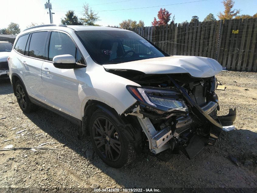 2021 HONDA PILOT BLACK EDITION VIN: 5FNYF6H7XMB042625