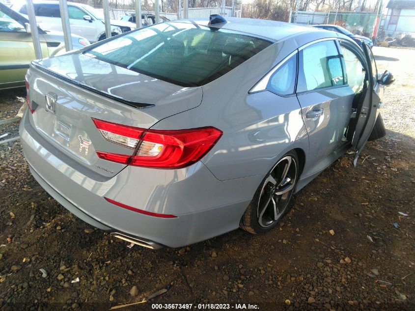 2021 HONDA ACCORD SEDAN SPORT VIN: 1HGCV1F34MA040802