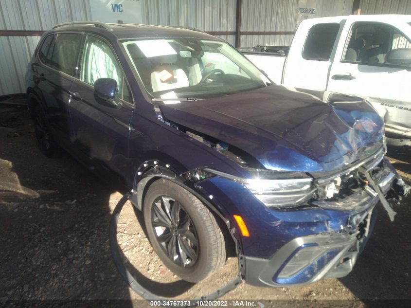 2022 VOLKSWAGEN TIGUAN SE VIN: 3VV3B7AXXNM071935