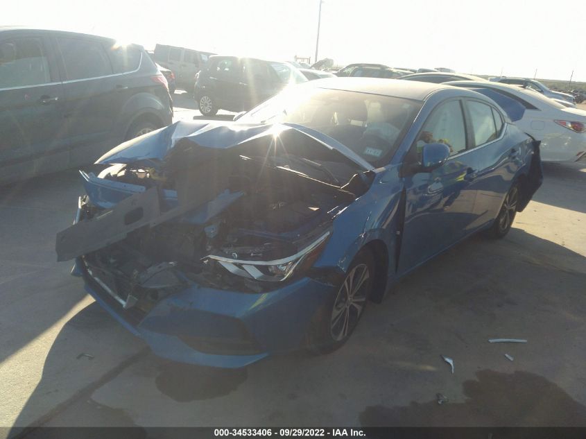 2022 NISSAN SENTRA SV VIN: 3N1AB8CV5NY206726