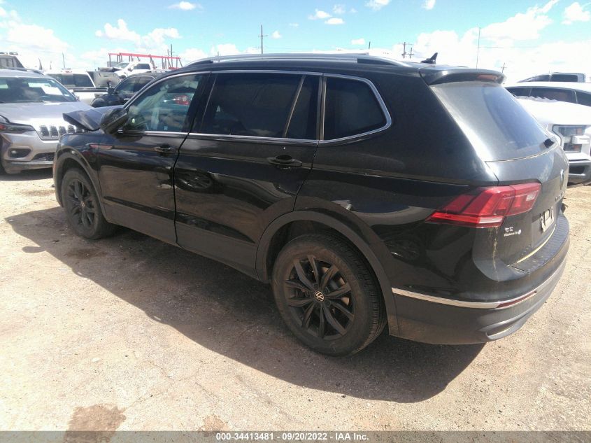 2022 VOLKSWAGEN TIGUAN SE VIN: 3VV3B7AX9NM011676