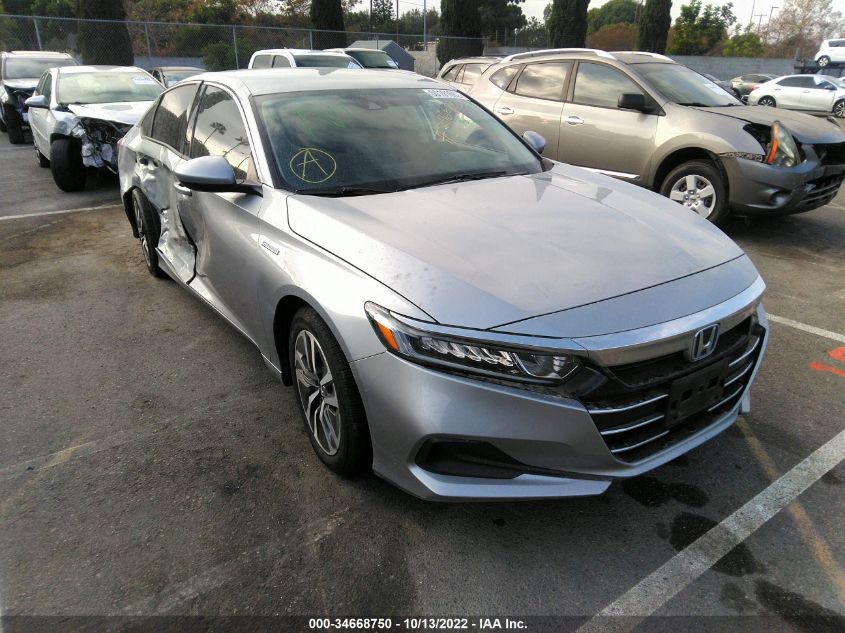 2021 HONDA ACCORD HYBRID VIN: 1HGCV3F13MA012824
