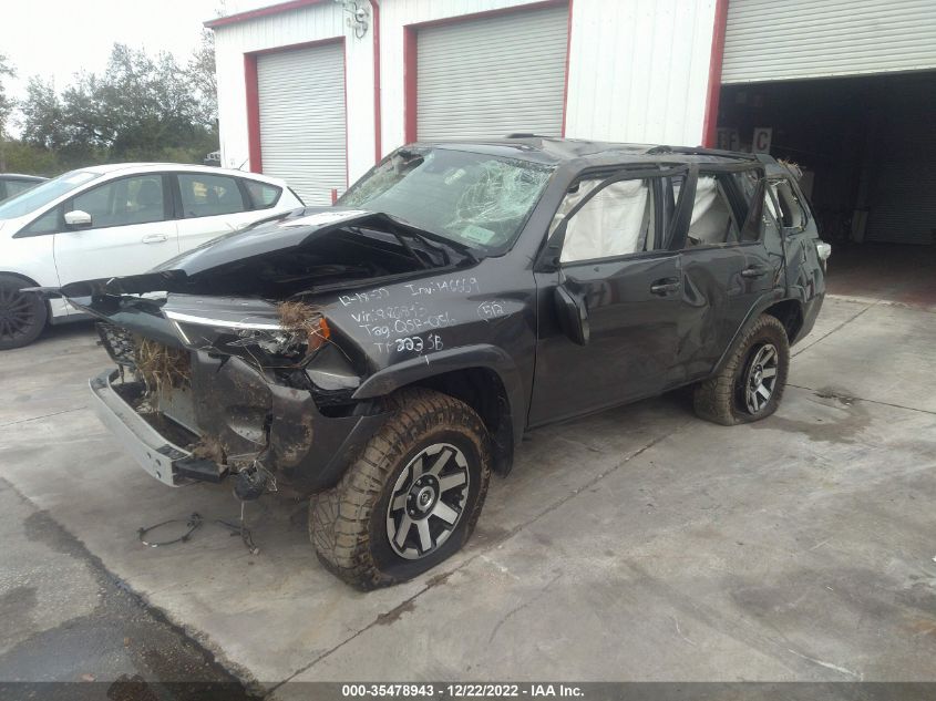 2021 TOYOTA 4RUNNER TRD OFF ROAD VIN: JTEPU5JR8M5886893
