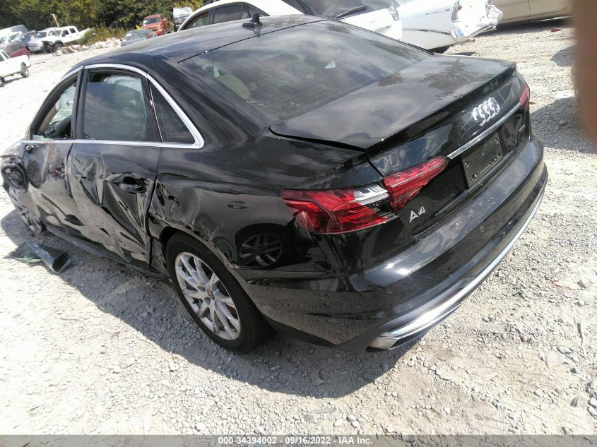 2021 AUDI A4 SEDAN PREMIUM VIN: WAUABAF48MA087335