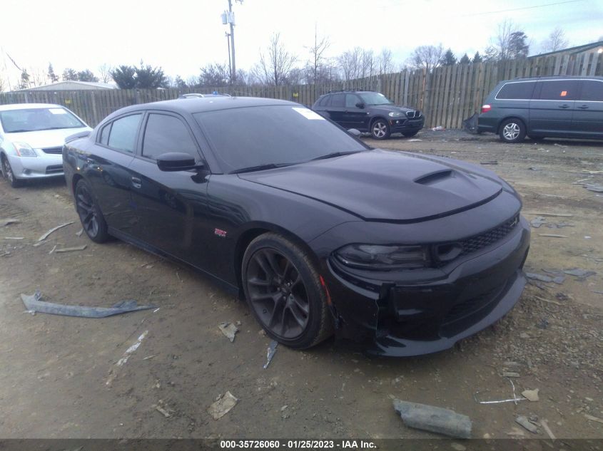 2021 DODGE CHARGER SCAT PACK VIN: 2C3CDXGJ1MH585010