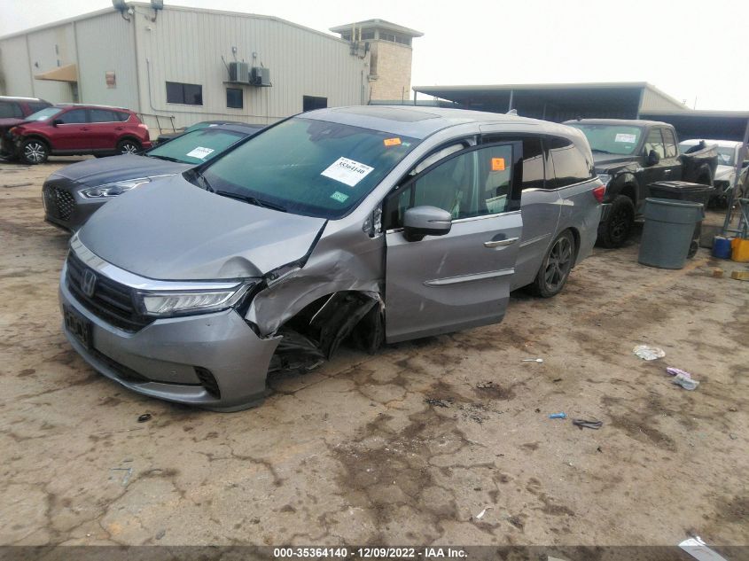 2022 HONDA ODYSSEY ELITE VIN: 5FNRL6H97NB003782