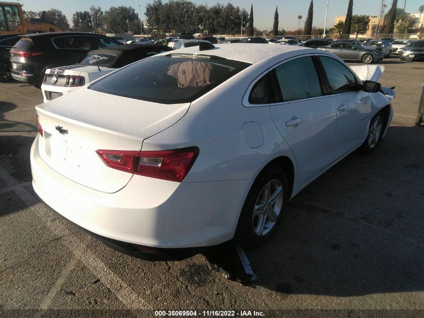 2022 CHEVROLET MALIBU LS VIN: 1G1ZB5ST2NF189981