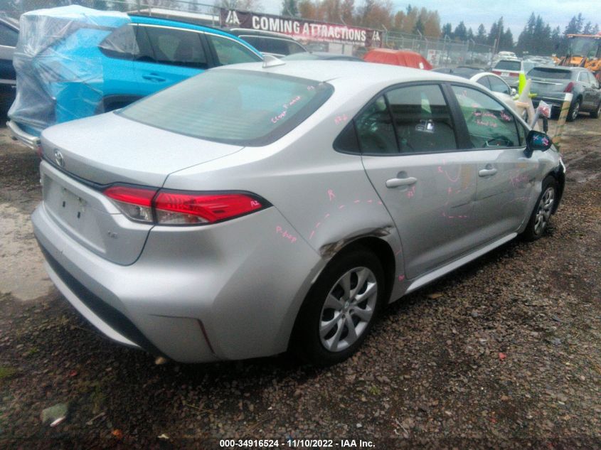 2021 TOYOTA COROLLA LE VIN: 5YFEPMAE6MP190319