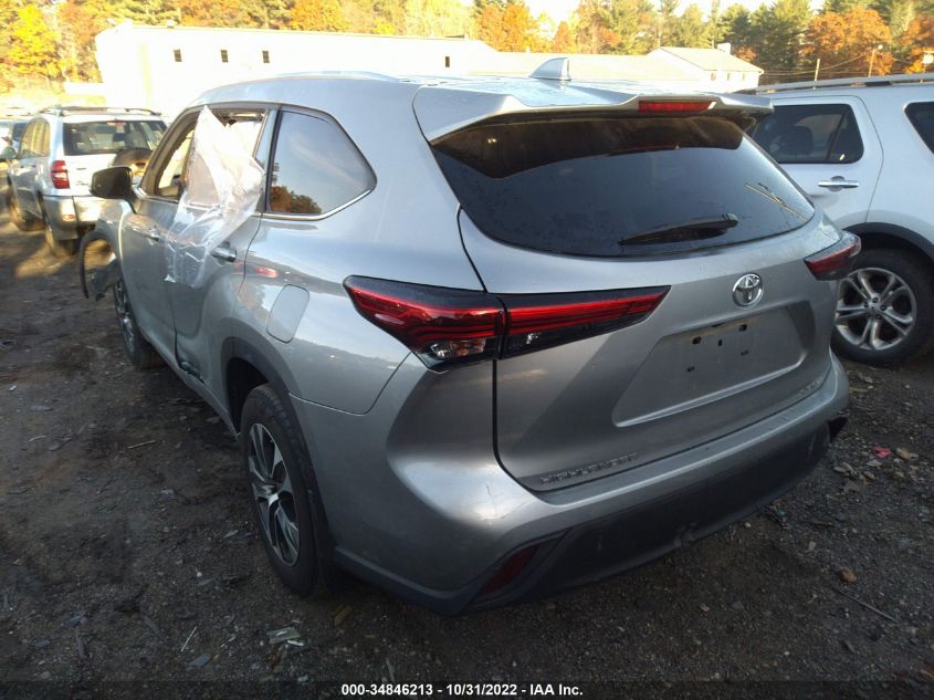 2021 TOYOTA HIGHLANDER XLE VIN: 5TDGZRBH9MS104856