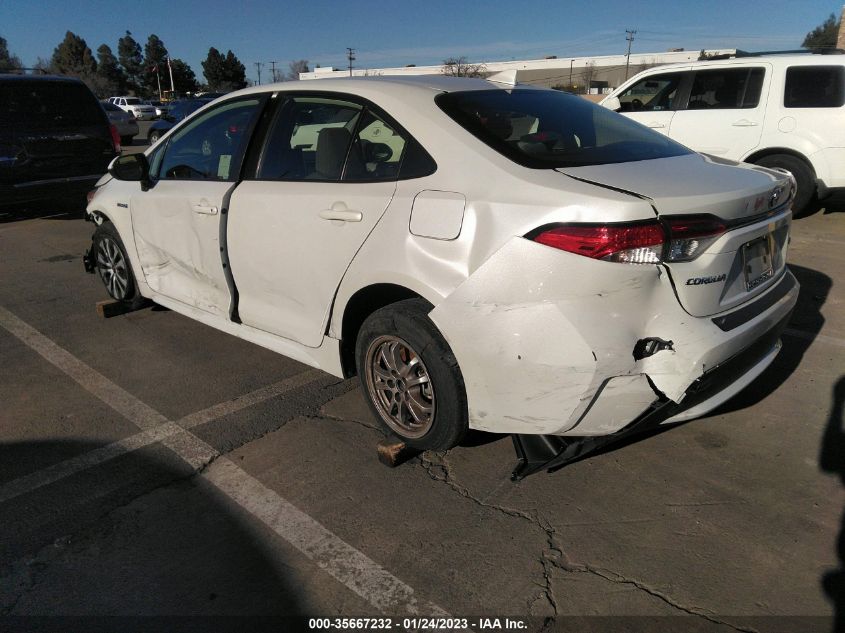 2021 TOYOTA COROLLA HYBRID LE VIN: JTDEAMDEXMJ020773