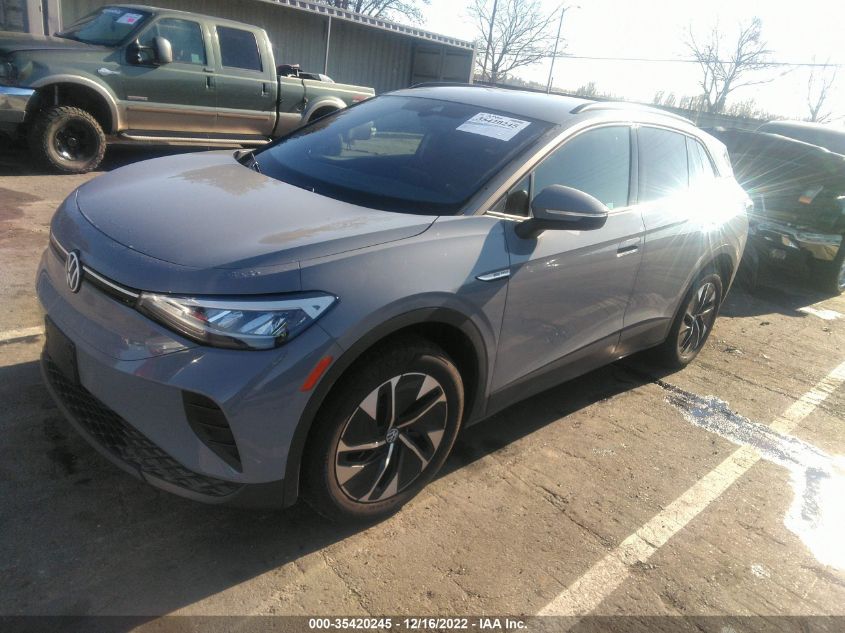 2022 VOLKSWAGEN ID.4 PRO VIN: WVGJNPE22NP039935