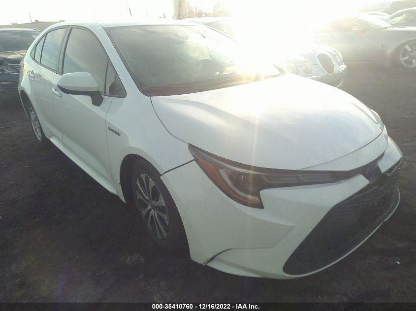 2021 TOYOTA COROLLA HYBRID LE VIN: JTDEAMDEXMJ016173