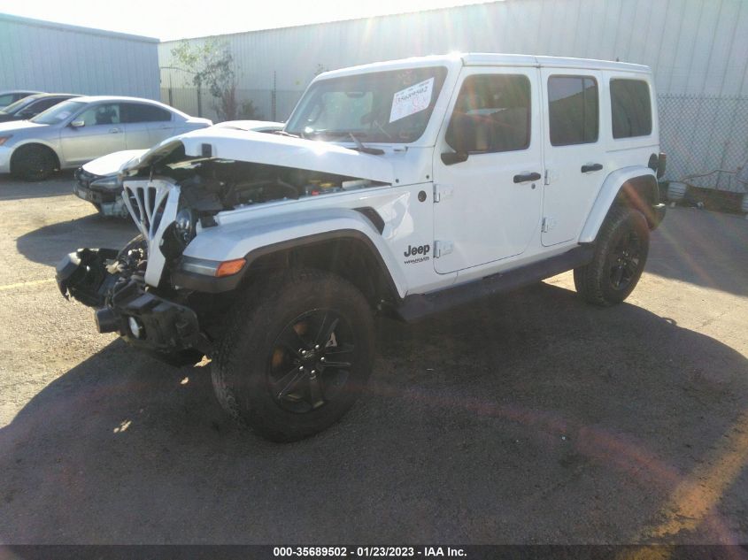 2021 JEEP WRANGLER UNLIMITED SAHARA ALTITUDE VIN: 1C4HJXEM1MW840909