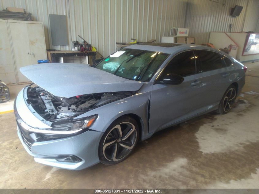 2021 HONDA ACCORD SEDAN SPORT VIN: 1HGCV2F37MA001272
