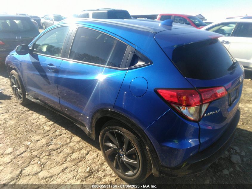 2022 HONDA HR-V SPORT VIN: 3CZRU6H12NM768332