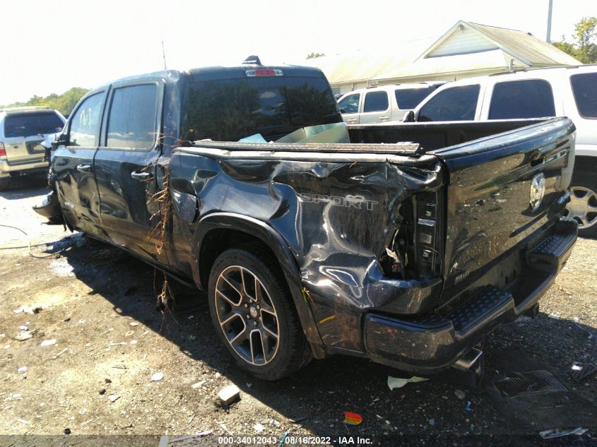 2021 RAM 1500 LARAMIE VIN: 1C6SRFJT7MN810025