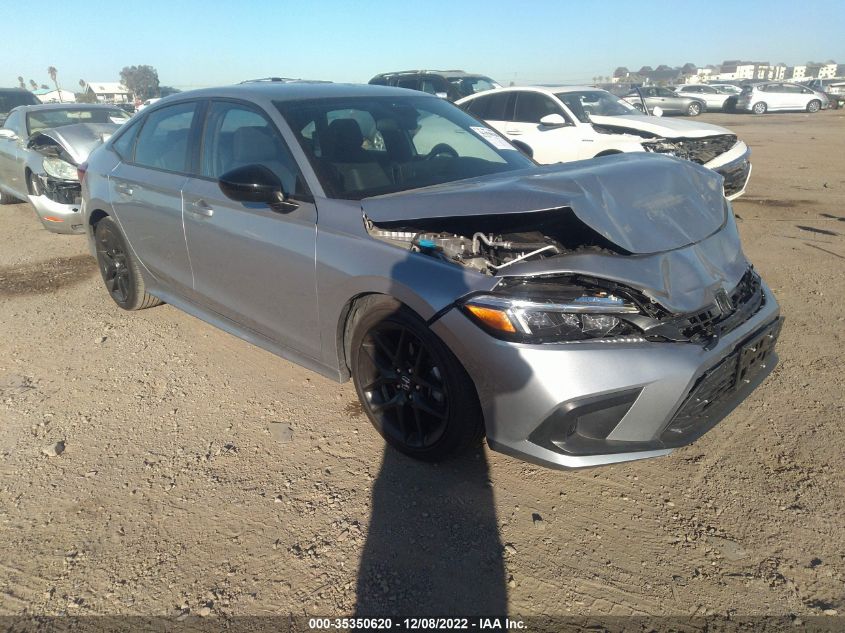 2022 HONDA CIVIC SEDAN SPORT VIN: 2HGFE2F52NH523759