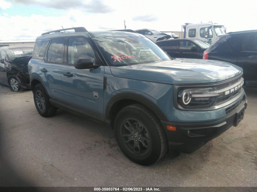 2022 FORD BRONCO SPORT BIG BEND VIN: 3FMCR9B65NRD95403