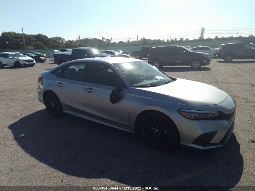 2022 HONDA CIVIC SEDAN SPORT VIN: 2HGFE2F57NH573721