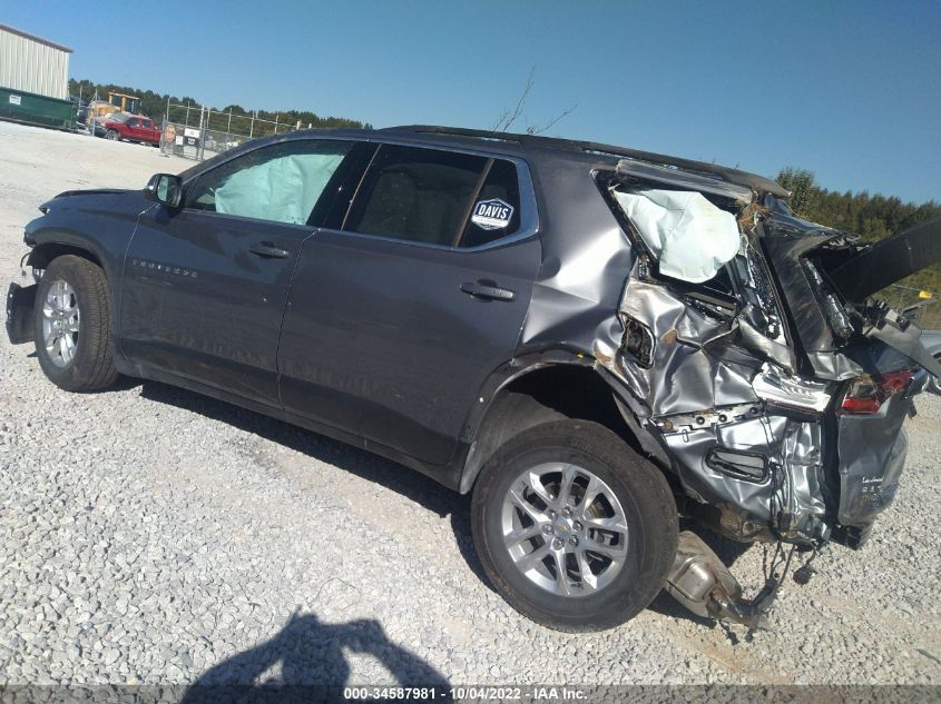 2021 CHEVROLET TRAVERSE LT VIN: 1GNERGKWOMJ236418