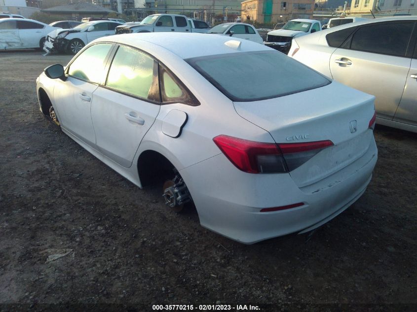 2023 HONDA CIVIC SEDAN SPORT VIN: 2HGFE2F54PH506755