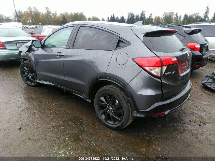 2022 HONDA HR-V SPORT VIN: 3CZRU6H18NM741443
