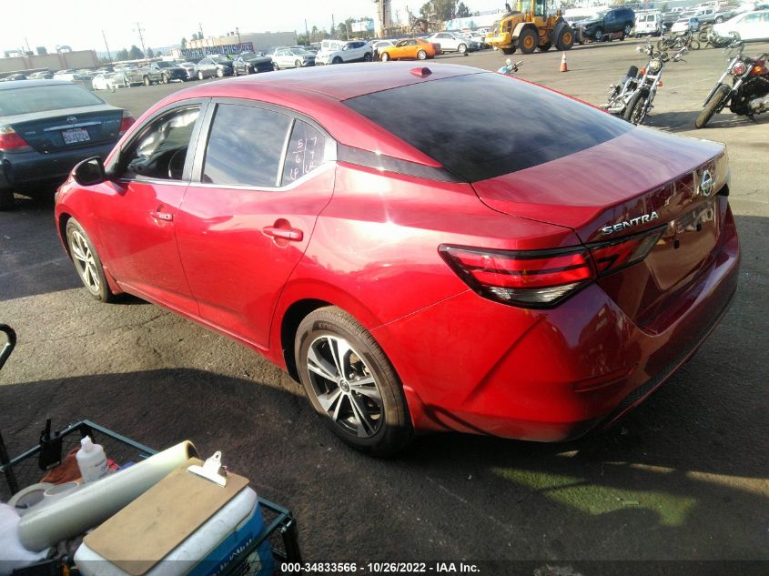 2021 NISSAN SENTRA SV VIN: 3N1AB8CV8MY323991