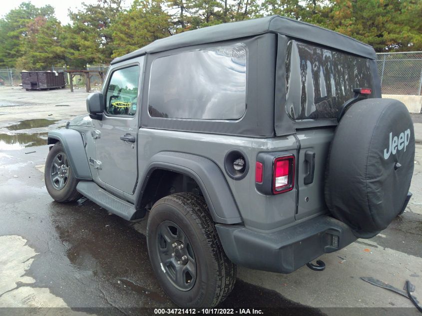 2022 JEEP WRANGLER SPORT VIN: 1C4GJXAN7NW255585