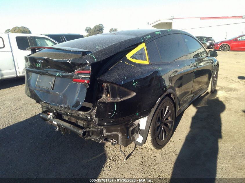 2022 TESLA MODEL X VIN: 7SAXCBE58NF335329
