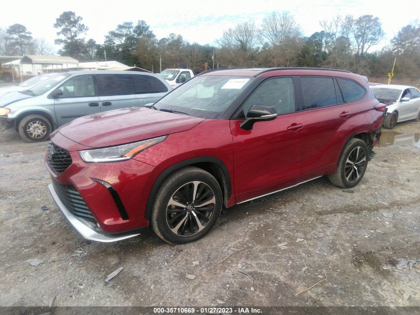 2021 TOYOTA HIGHLANDER XSE VIN: 5TDLZRAH1MS035029