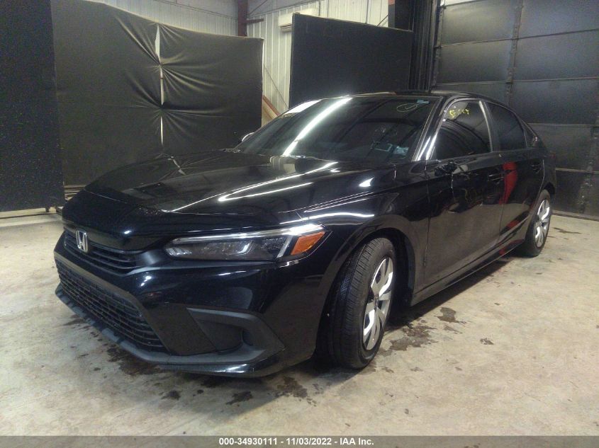 2022 HONDA CIVIC SEDAN LX VIN: 2HGFE2F24NH526958