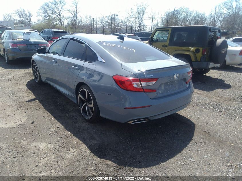 2021 HONDA ACCORD SEDAN SPORT SE VIN: 1HGCV1F42MA114730