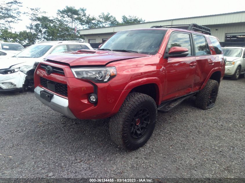 2022 TOYOTA 4RUNNER TRD OFF ROAD PREMIUM VIN: JTERU5JR4N5997595