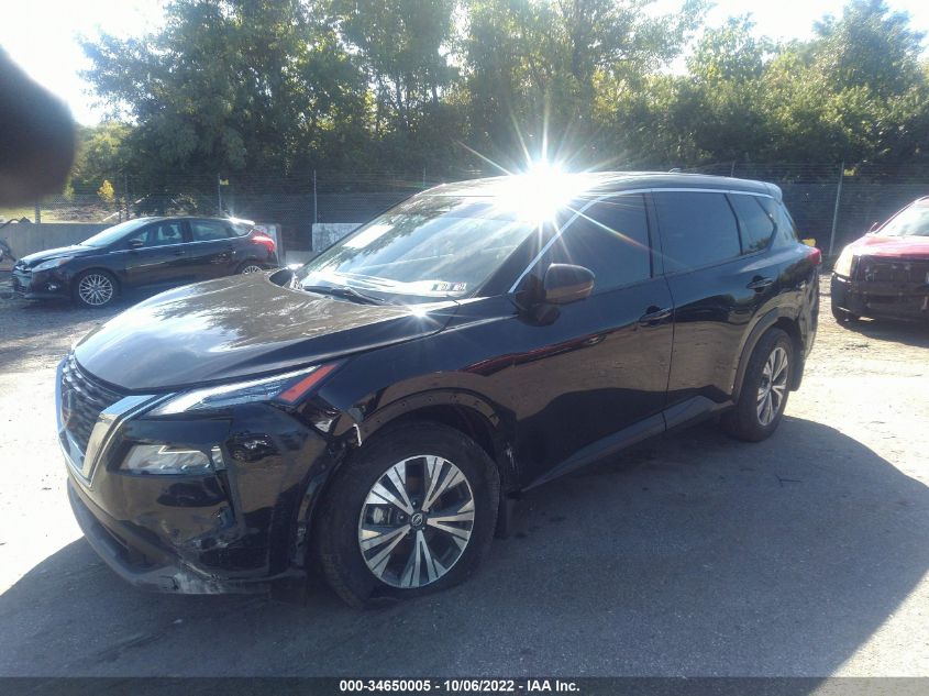 2021 NISSAN ROGUE SV VIN: jn8at3bbxmw217798