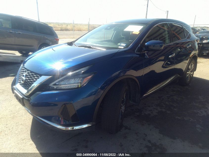 2022 NISSAN MURANO S VIN: 5N1AZ2AJ9NC117297