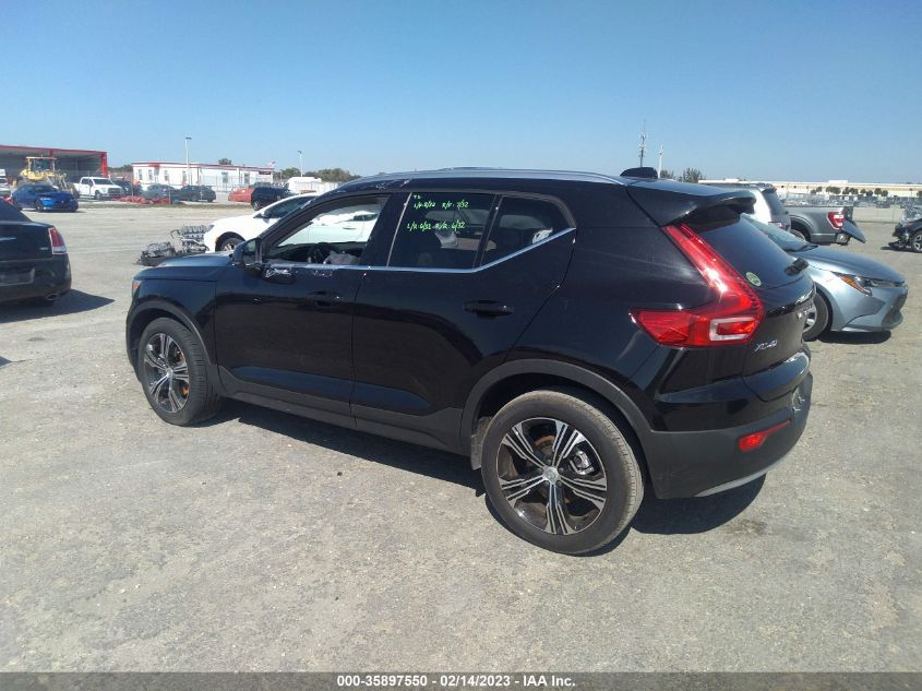2022 VOLVO XC40 INSCRIPTION VIN: YV4AC2HL1N2737500
