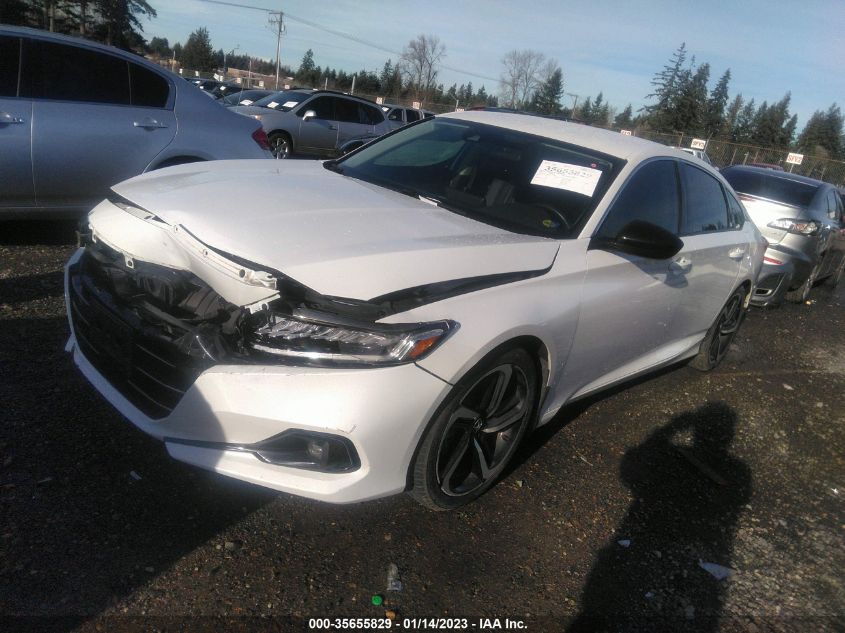 2021 HONDA ACCORD SEDAN SPORT SE VIN: 1HGCV1F49MA037693
