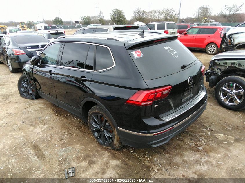 2022 VOLKSWAGEN TIGUAN SE VIN: 3VV3B7AX4NM095843