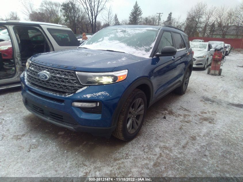 2022 FORD EXPLORER XLT VIN: 1FMSK8DH3NGB49935