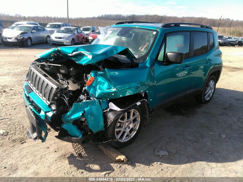 2022 JEEP RENEGADE LATITUDE VIN: ZACNJDB19NPN62929
