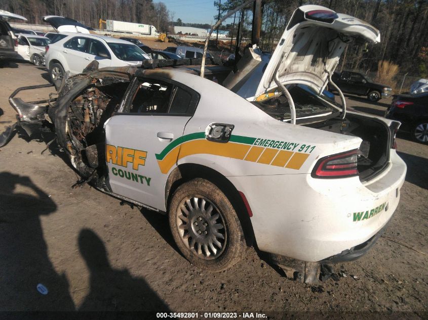 2021 DODGE CHARGER POLICE VIN: 2C3CDXKG6MH535960