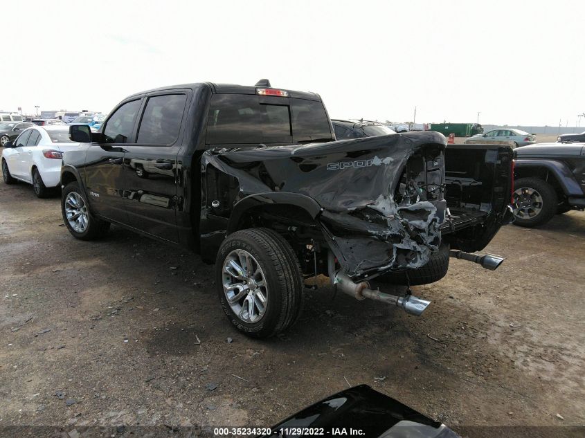 2022 RAM 1500 LARAMIE VIN: 1C6RREJTXNN274570