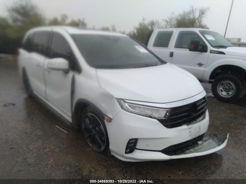 2022 HONDA ODYSSEY ELITE VIN: 5FNRL6H97NB010859