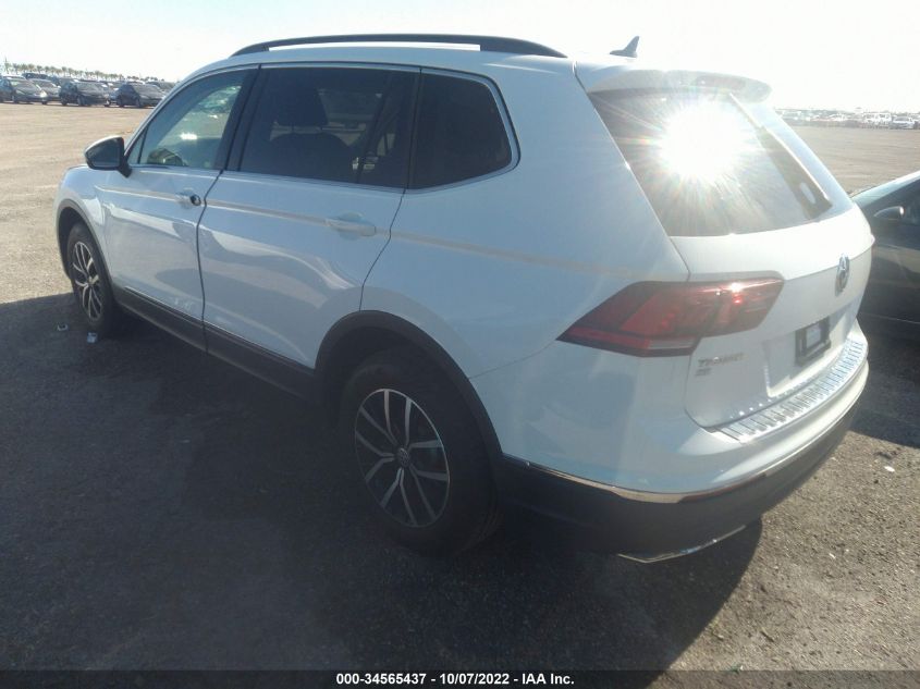 2021 VOLKSWAGEN TIGUAN SE/SE R-LINE BLACK/SEL VIN: 3VV3B7AXXMM032096