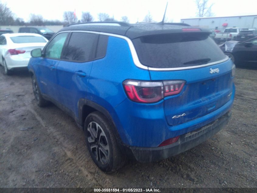 2022 JEEP COMPASS LIMITED VIN: 3C4NJDCB3NT170547