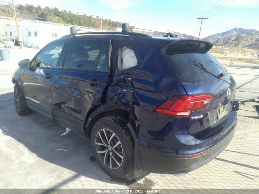 2021 VOLKSWAGEN TIGUAN S VIN: 3VV1B7AX5MM103311