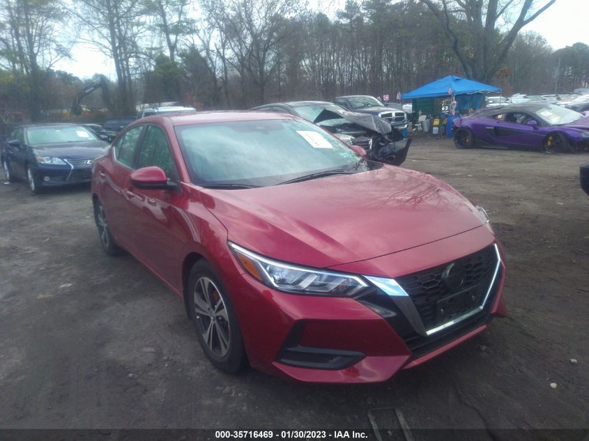 2022 NISSAN SENTRA SV VIN: 3N1AB8CV1NY226200