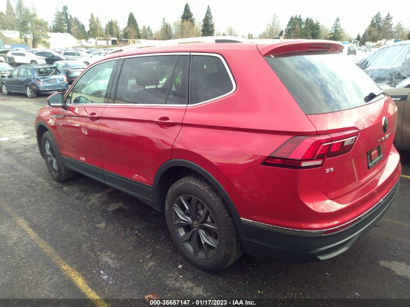 2022 VOLKSWAGEN TIGUAN SE VIN: 3VV2B7AX4NM130845