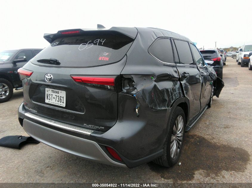 2020 TOYOTA HIGHLANDER LIMITED/PLATINUM VIN: 5TDFZRAH2LS030594